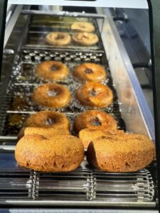 freshly made apple cider donuts