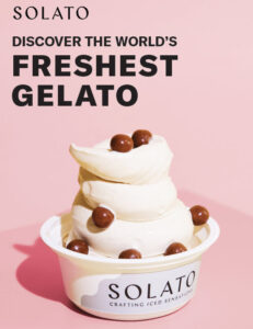 solato brand gelato in a cup